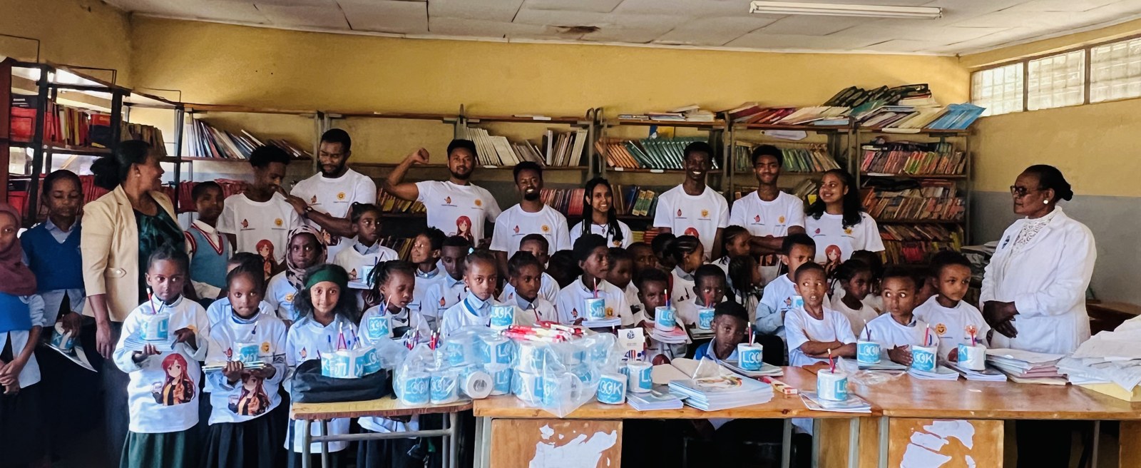 A moment from the GM community school visit in Oromia, Ethiopia