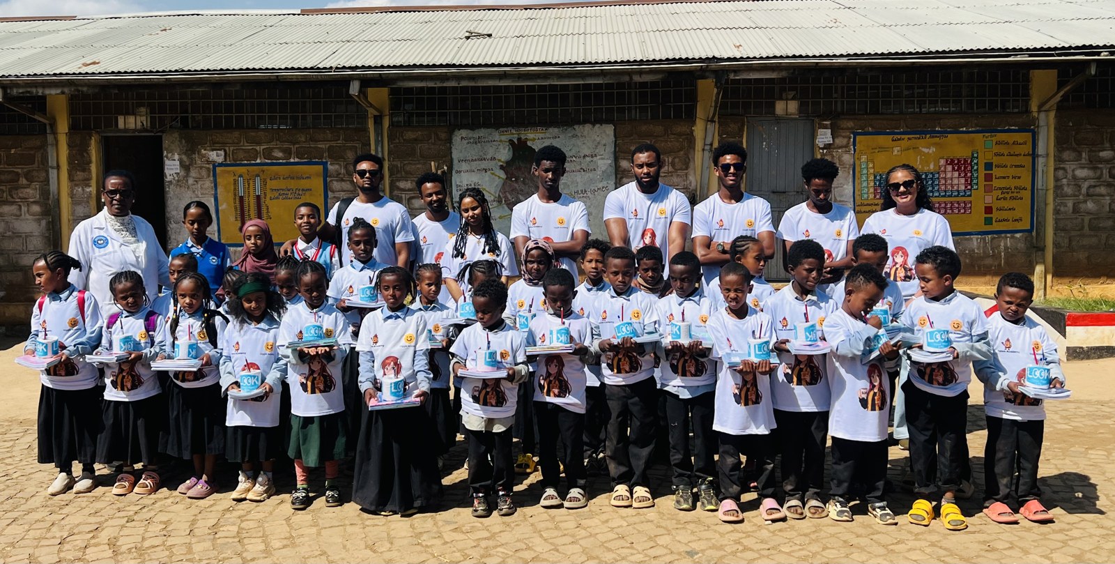 A moment from the GM community school visit in Oromia, Ethiopia